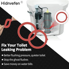 Flush Valve Seal for Kohler, Canister Flush Valve Toilet Tank Gasket Replacement Parts Compatible Kohler K-GP1059291 K-4436, Upgraded Silicone Material Toilet Repair Kit Inside Tank, 2Pcs