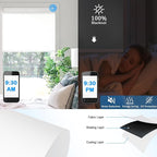 Motorized Blinds with Remote Cordless Automatic Motorized Shades Custom Blinds for Windows Smart Curtains Compatible with Alexa Google Home(Blackout Ivory White,W59 x H72in)