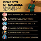 Calcium Magnesium Zinc Supplement Gummies for Kids Toddler & Adults - Enhanced Absorption with Vitamin D3 & K2 - Sugar Free Gluten Free Cal Mag Zinc Vegan Chewable Complex Calcium Gummies
