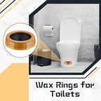 Marsui 4 Pack Toilet Wax Ring Thick Toilet Bowl Wax Ring Gasket for Toilet Bowl Toilet Wax Ring Seal for 3-inch/4-inch Waste Line-Gas, Odor and Watertight Seal (Extra Thick)