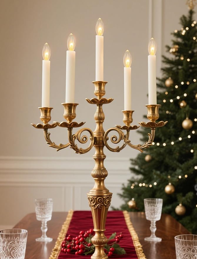 Abeja 25 Pack C26 Clear Torpedo Tip Replacement Lights Bulbs, 7 Watts Replacement Light Bulbs C26 Window Candle Bulbs for Electric Nightlights, Chandeliers, C7/E12 Candelabra Base