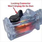 Clear Power 16 Gauge 3Prong Cords (16/3 SJTW & Cord Storage Wheel, Black, 80 ft - w/Wheel)