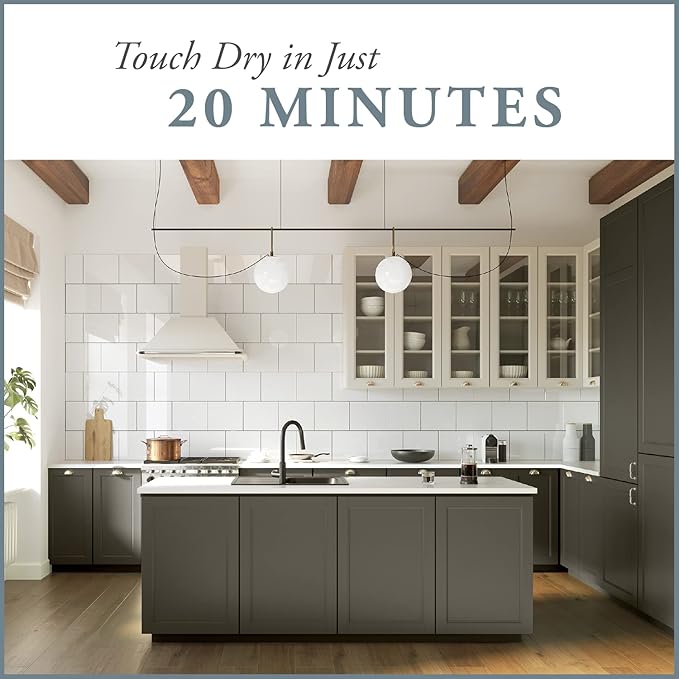 AMY HOWARD AT HOME Chalk-Based One Step Paint for Furniture, Cabinetry, Decor, Finish, and More | No Stripping, Sanding, or Priming | Dark Base | 32 Ounce | Graphite