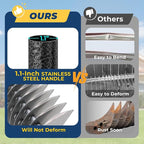 Rake, 70" Heavy Duty Metal Dethatcher Rake with 15" Wide Double-Edged Sharp Tines Thatch Rakes for Lawns,Mulch Dead Grass Removal, Loosening Soil,Lawn Care, Dethatching,Yard,Garden