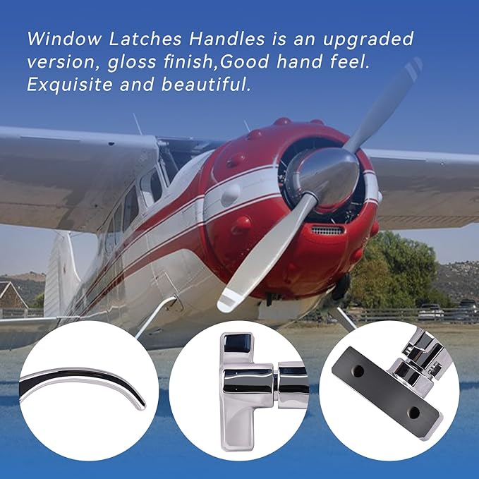 Left & Right Window Latches Pair Compatible with 1954-1977 Cessna100,200,300 Series Aircraft