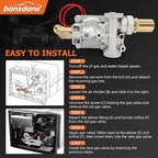 92089 RV Water Heater Gas Valve, 93844 Gas Valve Fits for Atwood 10 Gal Heaters Water Heater Parts Replacement (G10 / GC10 / GCH10 / GH10 / G16EXT / GE16EXT), OE #93870, 93869, 93321