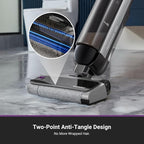 Eureka Cordless Wet Dry Cleaner, 170° Reclinable, Hot Air Drying Self Cleaning Vacuum and Mop Combo, Good for Hard Floors Pet Hair Sticky Messes, RapidWash 630, Purple