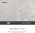 Moen Essie Spot Resist Stainless Smart Faucet Touchless Pull Down Sprayer Kitchen Faucet with Voice Control and Power Boost, 87014EVSRS