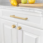 Amerdeco 10 Pack Champagne Bronze Cabinet Pulls 6.3 Inch(160mm) Hole Center Drawer Pulls Cabinet Hardware Kitchen Cabinet Handles for Bathroom ZH031