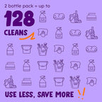 Originally Yellow Lavender Distilled White Vinegar For Cleaning Purpose | USA Made All Purpose Cleaner | Use as Glass, Kitchen & Floor Cleaner | Plant Derived Cleaning Vinegar Gallon 2 pack | 128 Oz