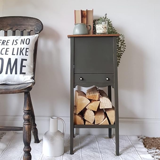 Dixie Belle Paint Company Chalk Finish Furniture Paint - Collard Greens (16oz) - Matte Deep Green Chic Chalk Mineral DIY Furniture Paint