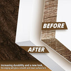 GSCIT Club White Edge Banding, 13/16 inch x 50ft Melamine Edge Banding with Hot Melt Adhesive Preglued Cabinet Edge Banding Flexible White Veneer Edging