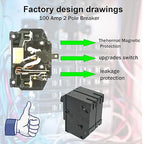 100 Amp 2 Pole Breaker,Replace for HOM2100 Circuit Breaker,100 Amp 2 Pole,120/240V,Compatible with Most Load Centers.Plug-in Circuit Breaker,Thehermal Magnetic Protection,5 Year Warranty