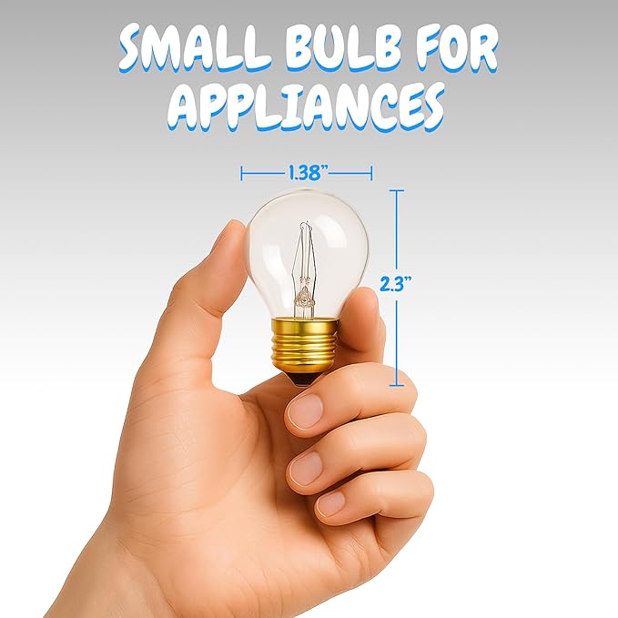 OHLECTRIC S11 Incandescent Glass Bulbs with E17 Base | 40W Dimmable Light Bulb | 2700K, 370 Lumens - Great for Outdoor Use | Warm White, 10-Pack