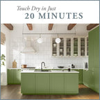 AMY HOWARD AT HOME Chalk-Based One Step Paint for Furniture, Cabinetry, Decor, Finish, and More | No Stripping, Sanding, or Priming | Medium Base | 16 Ounce | Dunavant Green