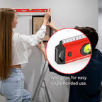 Kapro - 770 Exodus Professional Box Level - 12" - With 45° Vial & Ruler - For Leveling, Measuring, Marking, and Cutting - Features 3 Vials, Precise Straightedge, and Wall-Grip