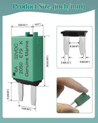 6A Low Profile Mini Blade Fuse Kits Automotive 6Amp ATM Manual Resettable Fuses Boat Reset Circuit Breaker Fuses Protect for Boat RV Car Truck DC 12V 28 Volts 6 AMP Car Mini Assortment Kit