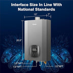 Ranein Propane Gas Tankless Water Heater with Vent Pipe, Indoor Max 4.3 GPM, 100,000 BTU Instant Hot Water Heater