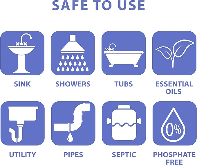 SANI 360° Sani Sticks Drain Cleaner and Deodorizer, 24 Count, Unscented Enzyme Pipe Cleaners, Eliminate Odors, Prevent Clogged Drains, Safe for Sinks, Bathtub Drains, Septic Tanks