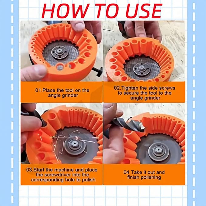 Drill Bit Sharpener for Grinder, Precision Sharpening Tool 2-13mm, Portable Grinder Attachment with Angle Guide, Compatible with 115-125mm Grinders（1PC）