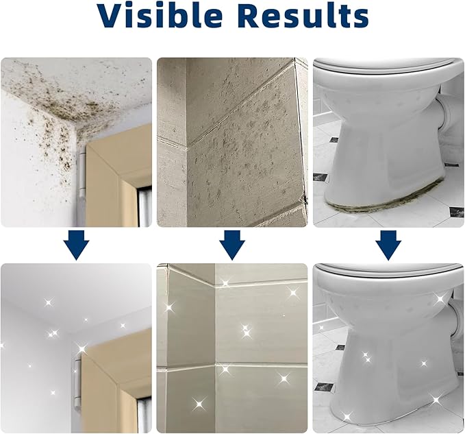 Jocecury 500ML Foaming Stain Remover Spray, Multi-Purpose Foam Cleaner for Bathroom, Kitchen & Hard Surfaces,Deep Penetrating Grout & Glass Stains Instantly