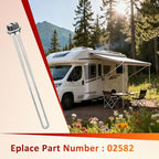 Mornajina 02582 Electric Water Heater Elements 4500W 240V, Hot Water Heater Replacement Parts Screw-in RV Hot Water Heater Fit Most Models, Straight Type