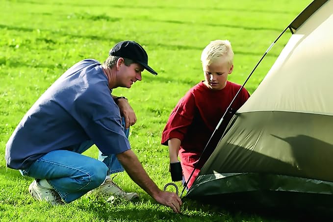 AAGUT 24Inch Rebar Stakes 20Pcs Heavy Duty 1/2 Inch J Hook Fence Anchors Curved Steel Garden Stake Yard Spikes with Sharp End for Camping Tent,Black Powder Coated