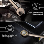 DISEN 13pcs 90-Teeth Ratchet Wrenches Set, Fixed Head Metric Ratcheting Wrench Set 6, 8, 9, 10, 11, 12, 13, 14, 15, 16, 17, 18, 19MM, Cr-V Constructed, Nickel Plating with Organizer