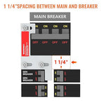 Generator Interlock Kit Fit for ITE, Murray, Gould, Thomas, Siemens and Betts, 150 or 200 Amp Panels 1 1/4 Inch Spacing Between Main and Generator Breaker