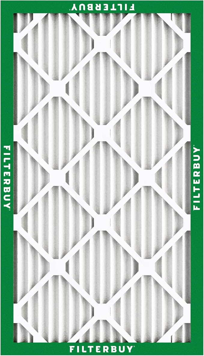 Filterbuy 20x30x1 Air Filter MERV 8 (MPR 700) Dust Defense Replacement (6-Pack), Electrostatic Pleated HVAC AC Furnace Filters, Made in USA (Actual Size: 19.63 x 29.63 x 0.75)