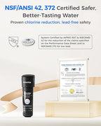 Waterdrop 10UB Under Sink Water Filter, Reduces PFAS, PFOA/PFOS, Lead, Chlorine, Bad Taste, NSF/ANSI 42 Certified, 11K Gallons, Easy Installation