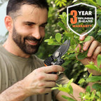 Pruning Shears for Gardening, 8.5" Professional Bypass Garden Scissors & Hedge Clippers for Branch, Plant Trimming, Heavy Duty Hand Pruner【Titanium Blade】【Arthritis Friendly】【Ergonomic Handle】