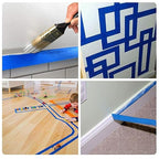 ADHES Blue Painters Tape Blue Tape Painting Tape for Walls,UV Anti,14 Days Clean Remove,0.94nch x 60yard,54Rolls