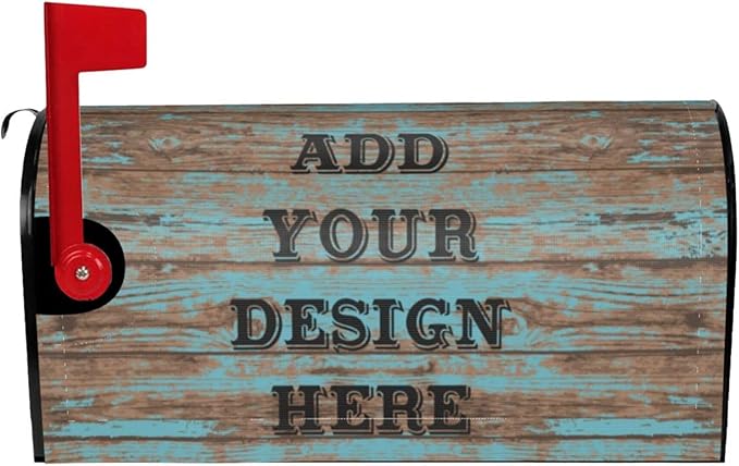 Custom Personalized Mailbox Covers Add Photo Picture Family Name House Address Text Magnetic Mail Cover for Home Garden Yard-19