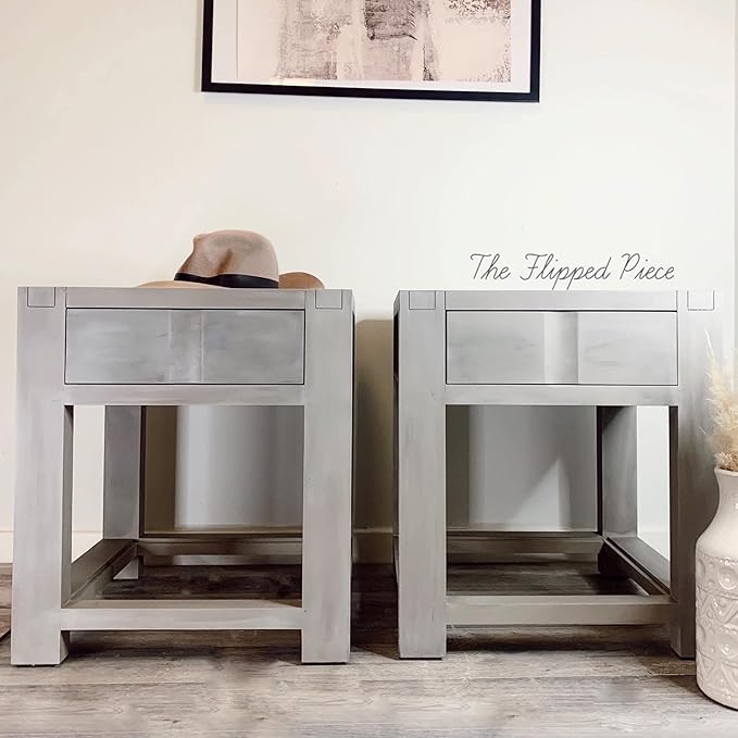 Dixie Belle Paint Company Chalk Finish Furniture Paint - French Linen (4oz) - Matte Light Taupe Chic Chalk Mineral DIY Furniture Paint