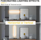 Aipsun 2 Pack Outdoor Wall Lights, LED Exterior Light Fixtures Wall Mount, Modern Porch Lights Wall Sconce, Long LED Linear Outside Lighting for Garage, Front Door 3000K