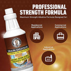 Drain Dissolve | AC Drain Line Cleaner & Unclogger | Heat-Activated Alkaline Gel Clears Hair, Grease, Gunk, 1 Quart (946.3 ml)