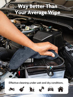 Fantasticlean Microfiber Cleaning Cloth Roll -30 Pack, Tear Away Microfiber Towels, 12" x 12", Reusable, Washable, Scratch Free, Ultra Absorbent for Car, Home Supplies (DimGray)