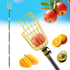 Fruit Picker Pole Tool – Ladder-Free Harvesting Aid, Safe for Elderly and Children, Durable Stainless Steel Design – Adjustable Long Pole Picker for Apples, Avocados, Oranges, Grapefruit, Plums, Pear
