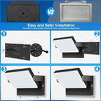 ledmo 150W LED 360° Rotatable Flood Lights, Outdoor Adjustable Head Exterior Lighting Fixture, 5000K Waterporof Commercial Security Wall Pack for Yard, Garage, Barn, House, 4 Pack