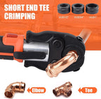 Pro Press Tool with 1/2", 3/4", 1"Pro Press Copper Crimper Tool with 12-Ton Hydraulic Power, Apply US Standard Copper Pipe or Stainless Steel Tube, Suitable for Plumber