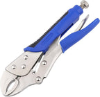 10-Inch Locking Pliers, Premium Alloy Steel Construction, Curved Jaw Locking Pliers with Wire Cutter, Quick Release, Fit for Clamping Twisting Welding