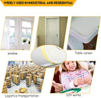 2-Pack Weather Stripping High Density Foam Seal Tape Foam Insulation Tape Adhesive for Windows Sliding Door, Pipes, Air Conditioning, Weather Strip, Waterproof, Craft Tape (White, 66Ft x 1/8” x 2.8”)