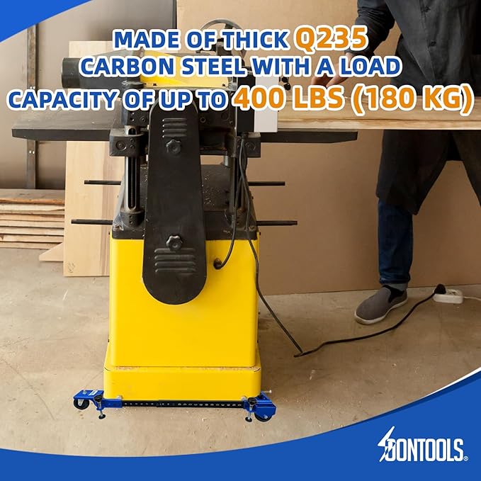 SOONTOOLS Universal Mobile Base with Swivel Wheels, 400 lbs Capacity, Adjustable Heavy Duty Mobile Base, Industrial Rolling Tool Stand for Large Tools, Machines, Bandsaw, Power Tools