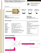 Mega Handles Prime Privacy Lever Door Handle for Hallway, Closet and Bathroom, Keyless Design Door Levers, Fits All Standard Door Sizes, Covered Screws Included - Polished Chrome (1 Pack), 5"