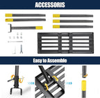 Extra Wide 30" Leveling Rake for Lawn Care - 60in Extendable Stainless Steel Handle with Ergonomic Grip | Professional Grass Leveling Tool for Golf Courses, Soccer Fields, Backyard Turf Maintenance