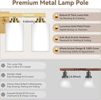 4-Light Bathroom Light Fixtures, 27" Modern Vanity Lights Over Mirror with Milky White Glass Shade, Gold Wall Sconce, Classic Wall Light Fixture for Mirror Living Room Cabinet Bedroom Porch Kitchen