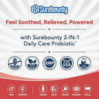 Probiotics 60 Billion CFU 19 Strains for Men & Women, with 100mg Prebiotic, Shelf Stable, 2-in-1 Daily Care Probiotic, Non-GMO, Digestive & Immune Health, 60 Veggie Capsules
