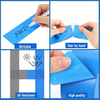 5 Rolls Painters Tape 2 Inch Wide, Blue Painters Tape Bulk 1.89In × 55Yd × 5 Rolls Blue Tape, Multi-Surface Masking Tape for Wall Painting Edge Treatment DIY Crafts, Total 275 Yards