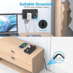 Power Strip with USB,SMNICE Surge Protector Flat Plug with 8 Widely-Spaced Outlets & 6 USB(1USB C) Ports, Wall Mountable 5ft Extension Cord for Smartphone Tablet Laptop Computer Multiple Devices